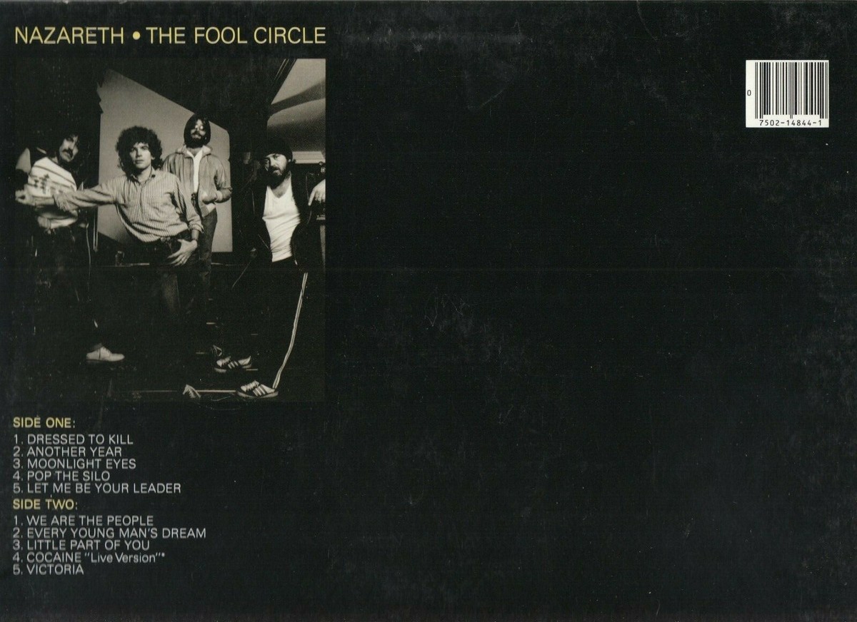 NAZARETH - The Fool Circle VINYL SP-4844 [1980 1st Pressing Radio