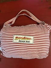 Rare!!! Vintage bay watch Beach Mat With Pillow, Roll Into Bag, Terri cloth