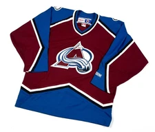 Vintage CCM NHL Colorado Avalanche Hockey Jersey Shirt Size Men's Size L