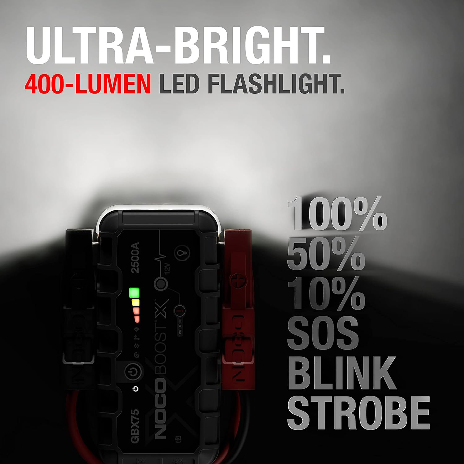 NOCO - Avviatore Emergenza Auto 2500a Booster Batteria Litio 12V Power Bank Cavi - Miniatura 6