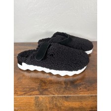 Sorel Kinetic Impact II Mule Black Faux Shearling NL5059-010 Womens Size 10