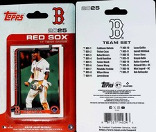 2025 Topps Retail Factory Sealed Baseball Boston Red Sox Base MLB Team Set. 17 T