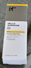 it Cosmetics Hello Sunshine Invisible Sunscreen For Face SPF 50 LARGE 2.7 oz NIB