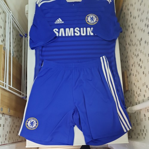 Official Chelsea Mens 2007/08 Home Shirt & Shorts Adidas Size M