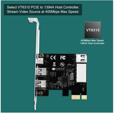 FireWire 400 Expansion Card for Windows PCs - 4 Ports 1394A
