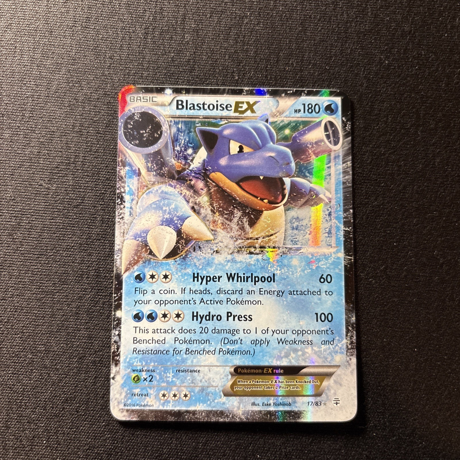 Blastoise EX - 17/83 - Pokemon Generations XY Ultra Rare Card NM