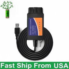 Usb Obd2 Elm327 Scanner Reader For Windows Laptop Pc Elmconfig Focccus Diag..