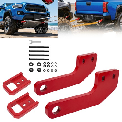 #ad Steel Red Front Rear Bumper Tow Hook Rescue Replace For 2024 2026 Toyota Tacoma $99.99