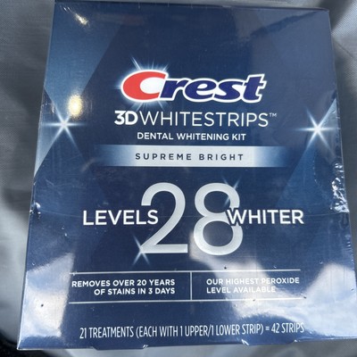 Crest 3D White Supreme Bright Flexfit Teeth Whitening Strips - 42 Count 28