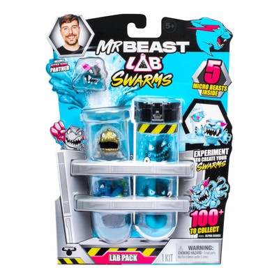 MrBeast Lab Swarms Lab Pack, Experiment by Adding Water, Shaking Test Tube & Rev