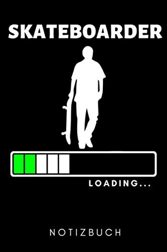 Titel: Skateboarder Loading... Notizbuch: A5 Kariert FüR Kinder &-image