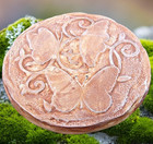 Butterfly plaque mold cement concrete plaster mould 10" x 3/4" thick — photo 1