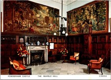 Powderham Castle Marble Hall Interior Devon England Continental Postcard B680