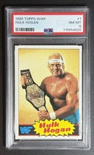 1985 Topps Hulk Hogan #1 PSA 8 Rookie Card RC Yellow WWF Wrestling