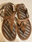 Women’s Size 7 Sperry Sandals Blue/white Stripe Gladiator Sandal T Strap Sandal — photo 2