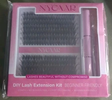 NYCAAR DIY Lash Extension Kit  Beginner Friendly False Eyelash Cluster Set