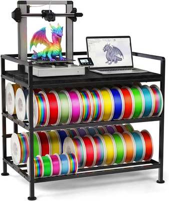 3D Printer Stand with Filament Storage I-Beam Reinforced Heavy Duty 3D Printer T