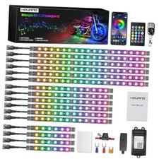 Motorcycle Magic-RGB LED Light Kits with Brake Light Turn Signal, Chasing 16PCS