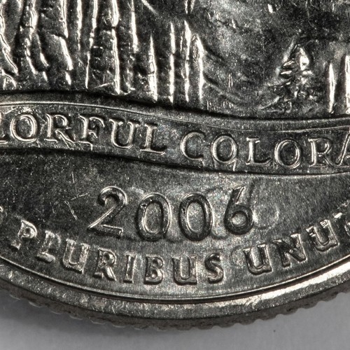 2006 D PCGS MS65 Rotated Double Struck In Collar Colorado Quarter Mint Error - Picture 2 of 5