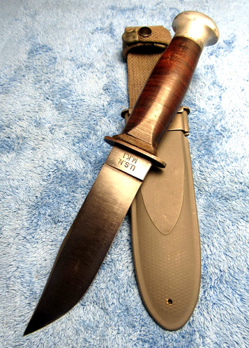 WWII WW2 USN MARK1 ROBESON SHUREDGE USN FIGHTING KNIFE IN UNUSED CONDITION