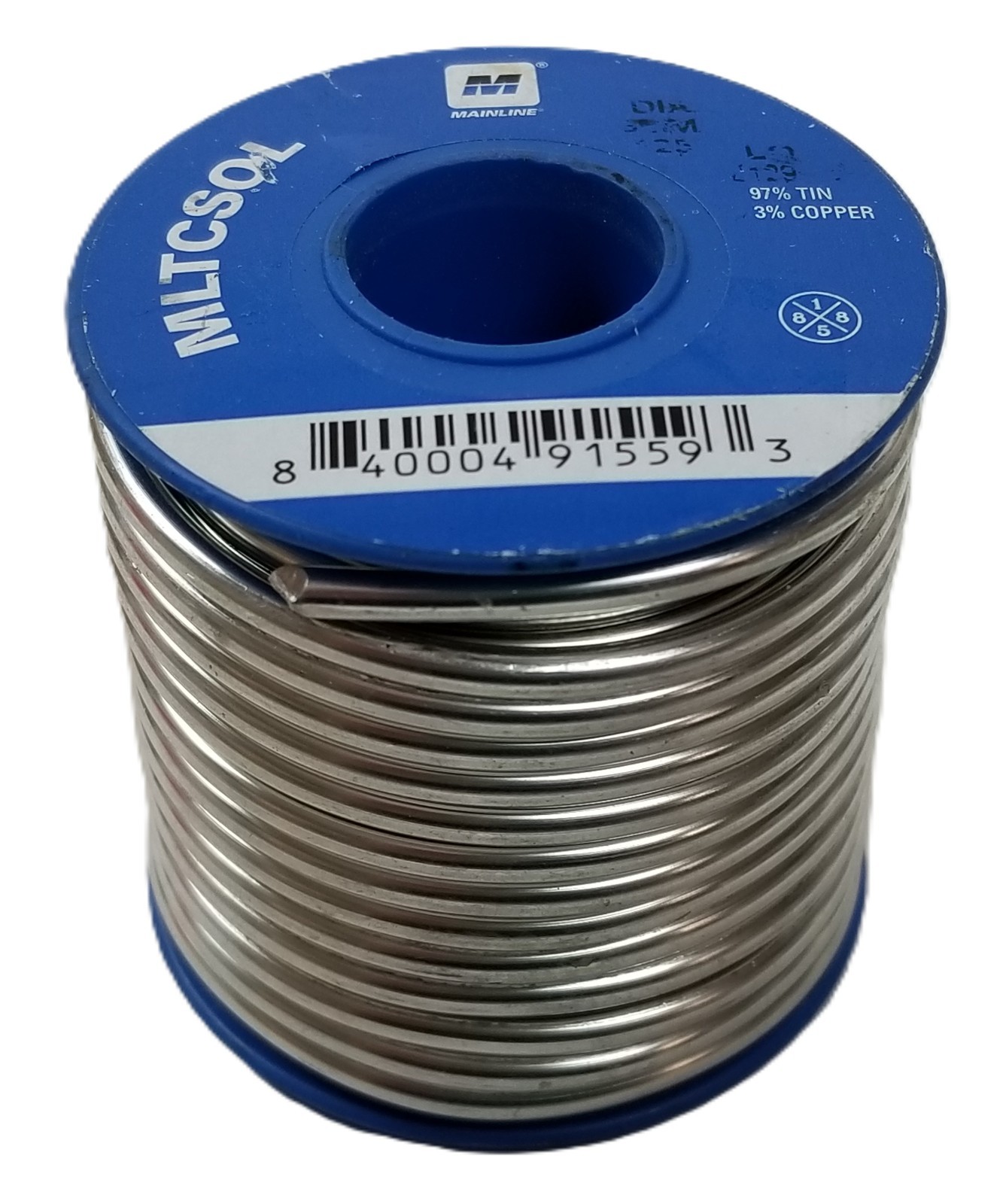 1lb Mainline MLTCSOL 97/3 97% Tin 3% Copper Lead Free Solder 1/8" Plumbing NEW