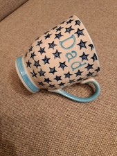 Sass & Belle Bohemian Blue Stars Dad slogan Mug Coffee Cup Father's Day Gift 