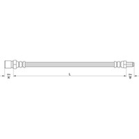 Metzger 4110489 Bremsschlauch FüR Fiat Doblo 119 223