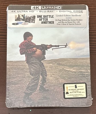 NEW One Battle After Another (2025) 4K UHD Blu-Ray Limited Edition Steelbook