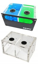 XSPC Dual 5.25 Split Bay Reservoir Alu Front 5060175581075