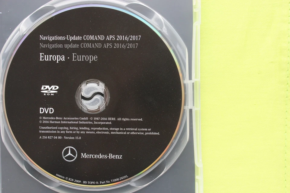 DVD NAVIGATION MERCEDES BENZ COMAND APS 2017 CL S KLASSE 15.0 LIMEGRÜN NTG 3 - Bild 4 von 4