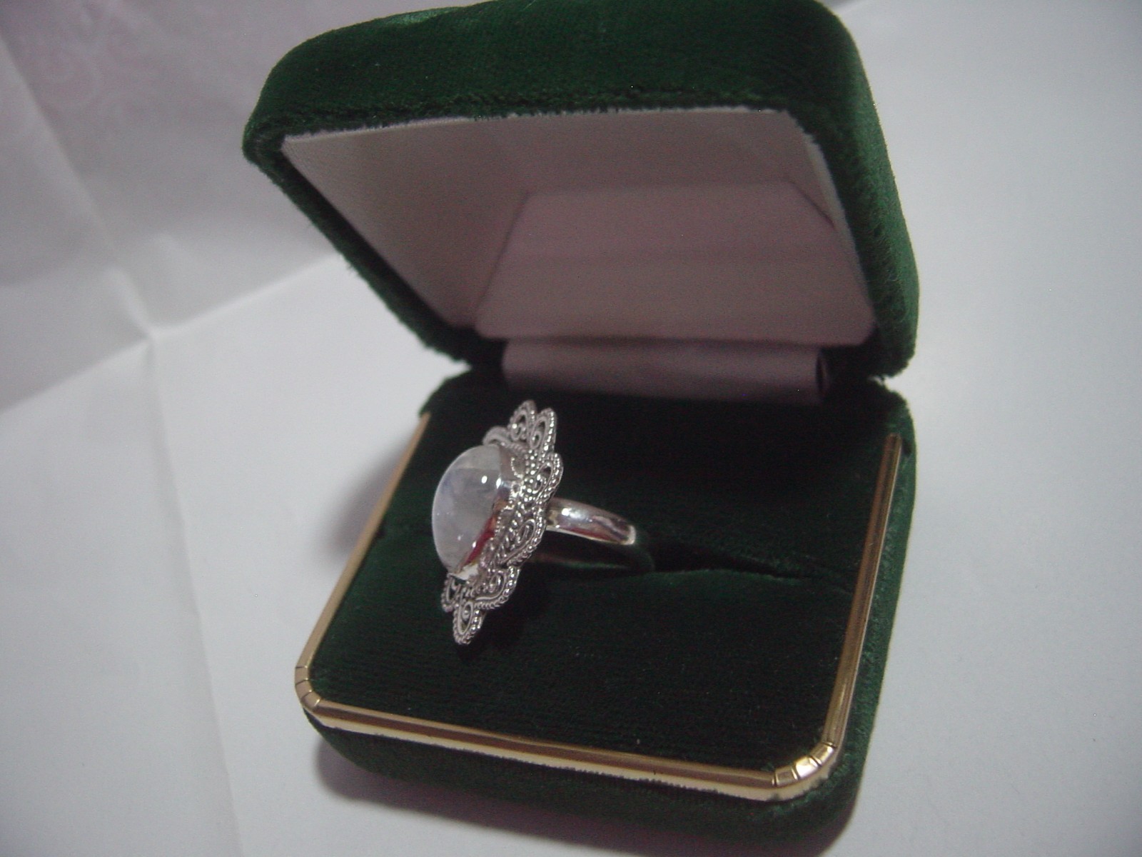 VINTAGE SOLID SILVER- GENUINE LARGE RAINBOW MOONS… - image 3