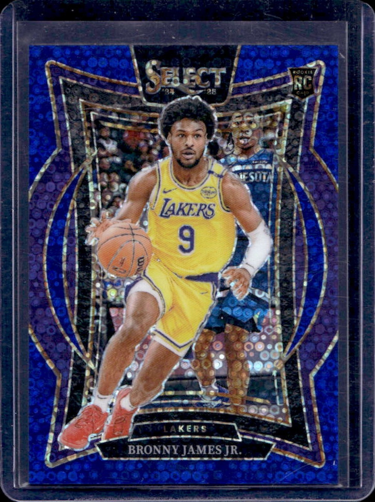 2024-25 Select Bronny James Jr. Concourse RC Blue Disco Prizm #3/25 Lakers