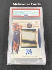 2022-23 National Treasures Dyson Daniels RC Rookie Patch Auto Bronze /49 PSA 10