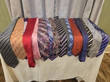 "Lot of 17" Men's Neck Ties-Multiple Colors-Multiple Prints-Multiple Brands