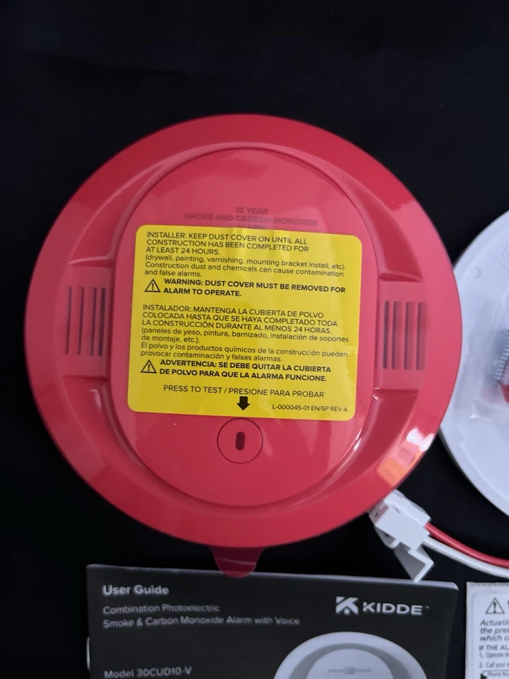 Detector de Humo Kidde 30CUA10-V LED Luz de Advertencia Indicadores 1 Paquete 2001 Foto 2 de 4