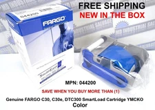 FARGO 044200 - C30 C30e DTC300 Smartload RIBBON Cartridge 44200 250 COLOR Prints