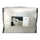 Hotel Collection Chain Link 3 Piece KING Quilt Set SILVER - $550