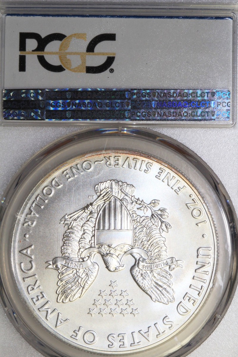 2014-W American $1 Silver Eagle 1 oz. Fine 999 Graded PCGS MS70