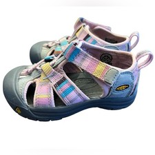 EUC Keen Newport H2 Sandals Toddler Size 7 Multi Pastel Water Shoes
