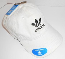 New Classic Adidas Originals Unisex Relaxed Fit Strapback White/Black Hat B47