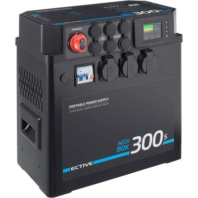 ECTIVE AccuBox 300S tragbare Powerstation 3000 Watt LiFePO4 Solargenerator Solar