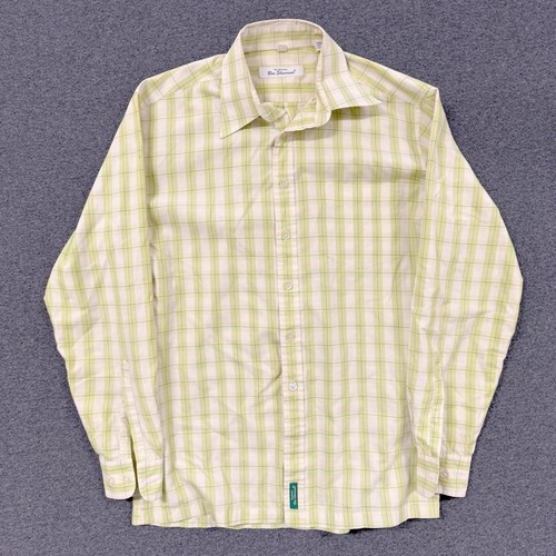 Ben Sherman, Vintage Ben Sherman Plaid Button Down Mens Small Green Good Long Sleeve Pocket