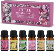 Floral Fragrance Oils Set, Premium Essential Set for Diffuser,