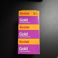 Kodak Gold 200 ISO 35mm/135 Print Color Film 36 Exposure 3-Pack