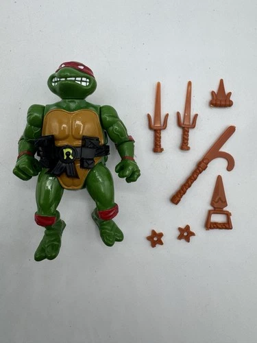 Teenage Mutant Ninja Turtles Raphael Figure HardHead 1988 Playmates Toy