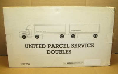 UNITED PARCEL SERVICE DOUBLES DIECAST TRUCK- HERMANN MARKETING UP 1700 - 1:42