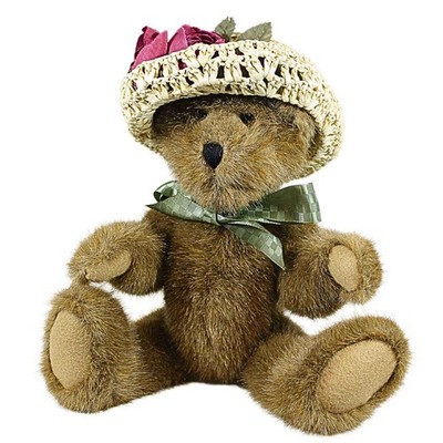 Boyds Bears Plush Adeline Labearsley Fabric Retired Hat Bear 912657