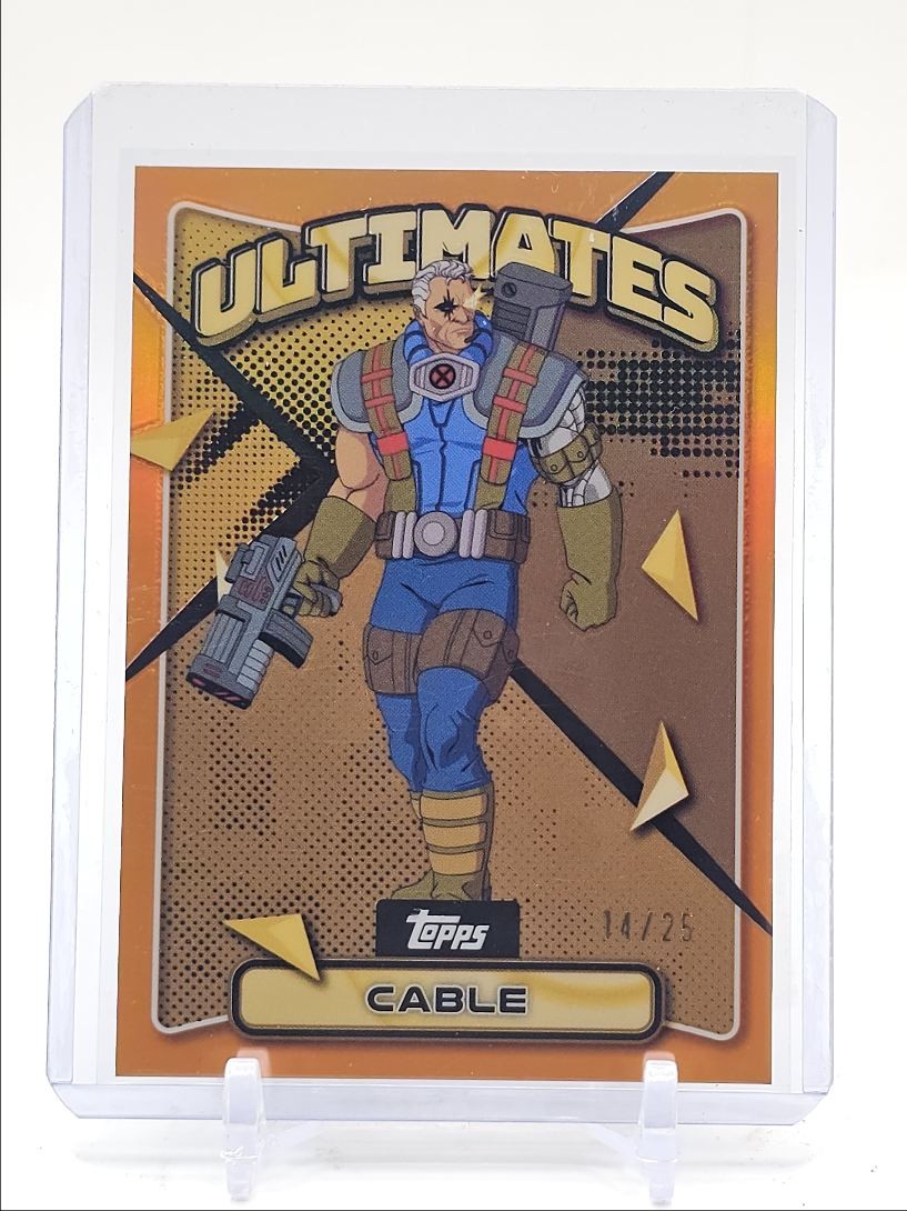 CABLE 2025 TOPPS FINEST X-MEN '97 ULTIMATES ORANGE RARE #80 /25 Q4846