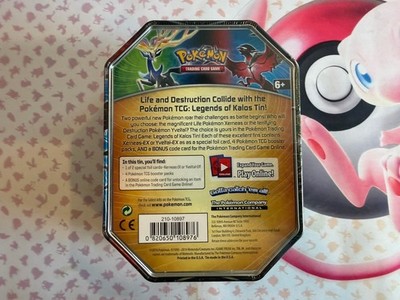 Pokemon 2014 Xerneas EX & Yveltal ex Legend of Kalos Tin Set