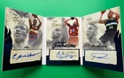 GIANNIS ANTETOKOUNMPO BARKLEY HAYES 2025 LEAF HISTORY BOOK TRIPLE AUTO BLUE 4/4